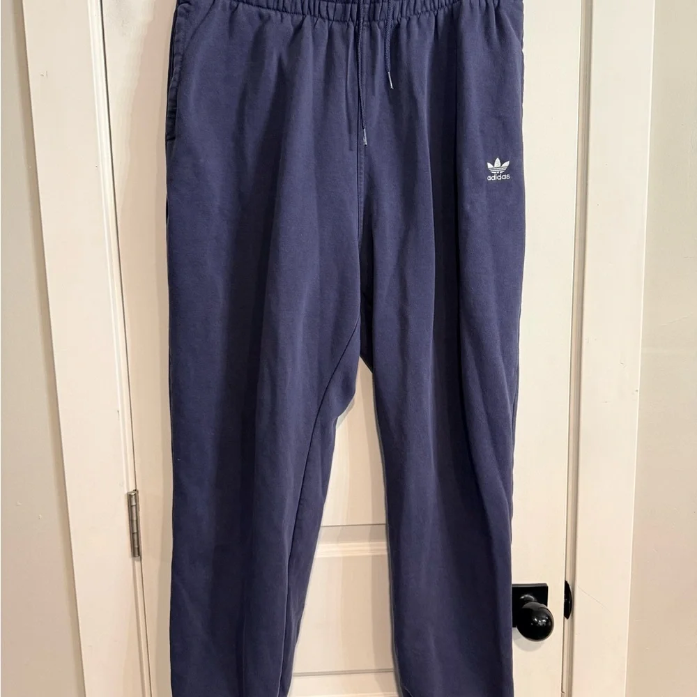 Adidas Originals Trefoil Slate Blue Fleece Joggers Men’s XL